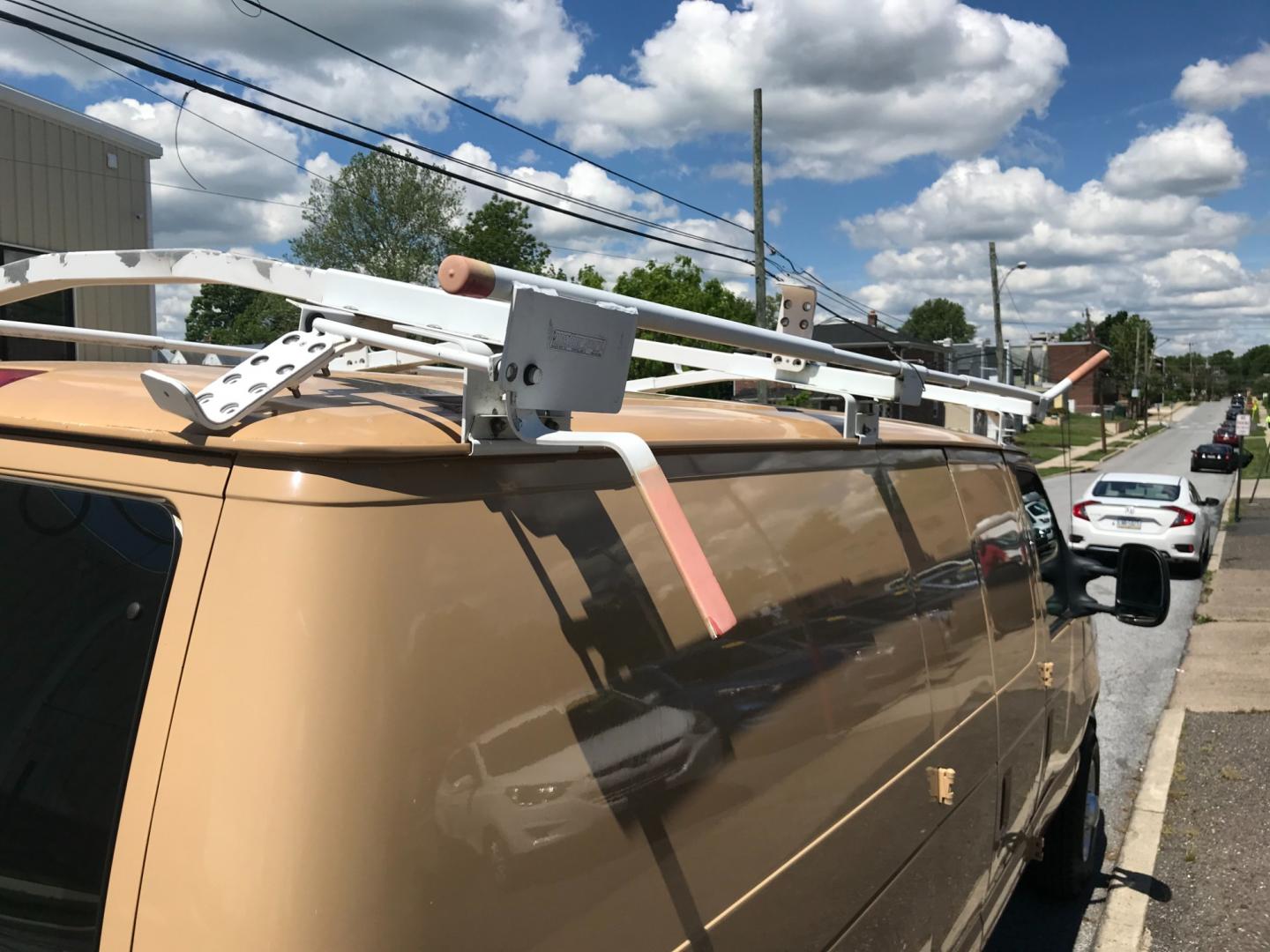 2011 Tan /Gray Ford E-Series Van E250 (1FTNE2EW5BD) with an 4.8 V8 engine, Automatic transmission, located at 577 Chester Pike, Prospect Park, PA, 19076, (610) 237-1015, 39.886154, -75.302338 - 2011 Ford E250 Cargo Van: Ladder racks, shelving, heavy duty partition, power inverter, fully metal body, FLEET MAINTAINED, runs LIKE NEW! This vehicle comes inspected and has been given a bumper to bumper safety check. It is very clean, reliable, and well maintained. We offer a unique pay plan t - Photo#18